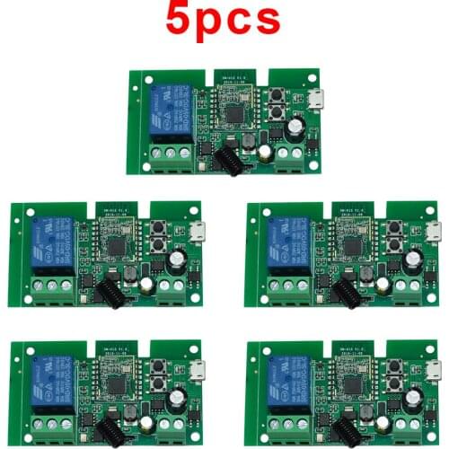 5PCS Smart Switch Remote Control Zigbee Bridge Works DIY Sonoff MINI Zigbee 3.0 with Tuya eWelink Alexa Google Home Smart APP