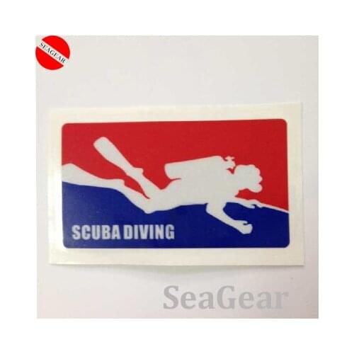 SCUBA DIVING sticker blue white waterproof car sticker small and big size marker for divers car cool