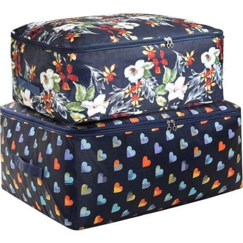 Quilt Storage Bag High Capacity Clothes Blanket Luggage Bags Foldable Home Organizer Oxford Cloth Washable Wardrobe Closet