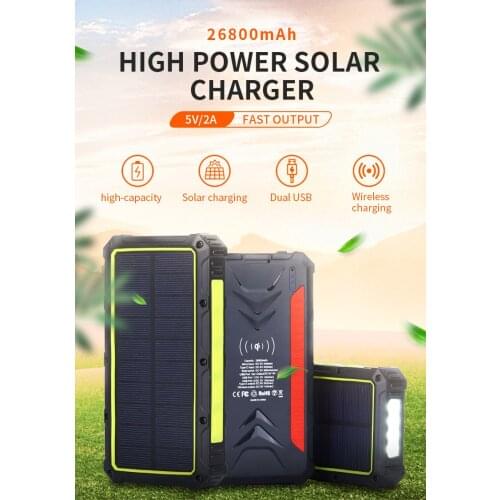 Camping Tent Lamp Solar Wireless Fast Charging Treasure Wireless Mobile Power Charging Treasure Camping Lamp