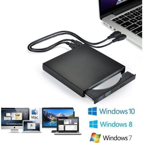 Universal External USB 2.0 optical drive DVD Combo DVD ROM Player CD-RW Burner Writer For Macbook Laptop Desktop PC