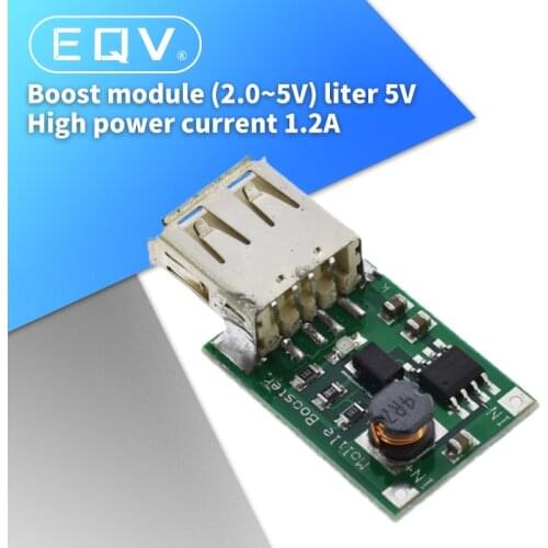 DC-DC 2V-5V to 5V 1200MA 1.2A Step-Up Booster USB Mobile Power Supply Module Lithium Battery Charger Board For Phone Camera