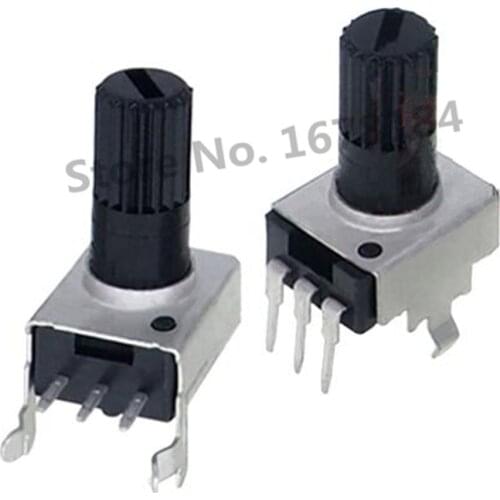 100PCS/LOT RV09 Vertical/Horizontal Adjustable Potentiometer 1K 2K 5K 10K 20K 50K 100K 1M 0932 9 Type 3pin Seal Potentiometer