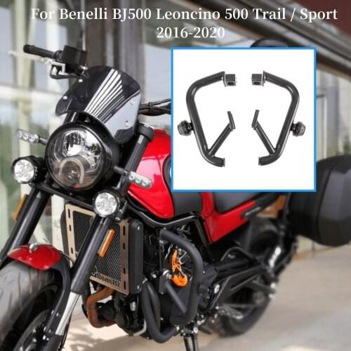 For Benelli BJ500 Leoncino 500 Trail / Sport 2016-2021 Motorcycle Parts Engine Upper Protective Guard Crash Bar Bumper Protector