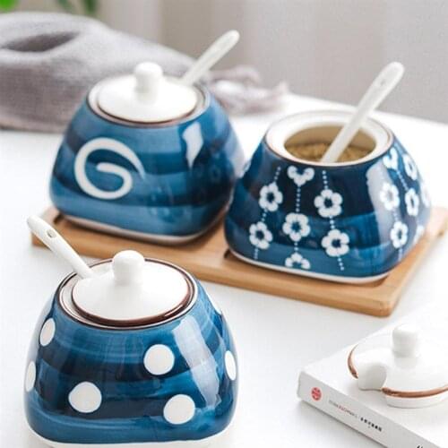 1Set of Household Seasoning Jars Decorative Spice Canisters Condiment Boxes