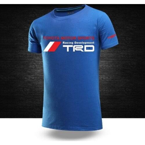 2021 Summer Toyota Motorsport TRD Tees 12 Color Car Logo Customize Tshirt Male Short Sleeves Mans Cotton College Print Tops R
