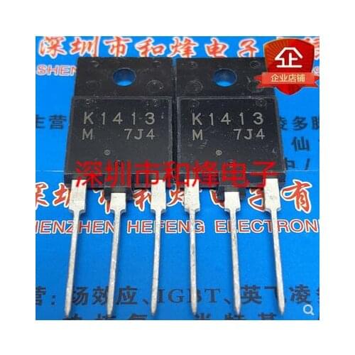 Free shipping 20PCS K1413 2SK1413 TO-3PF 1500V 2A