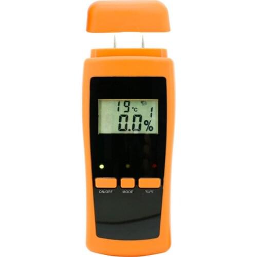 High Precision Digital Electric Moisture Meter Wood Timber Plank Humidity Moisture Content Tester Gauge with 11mm Probe VC2GA