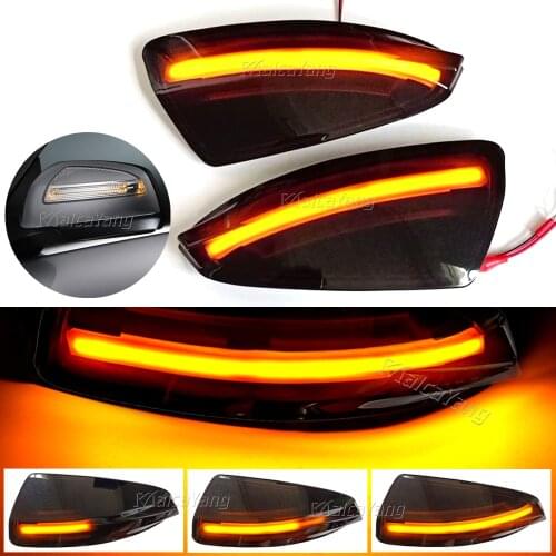 For Mercedes Benz C Class W204 S204 2007-2014 Viano Vito Bus W639 Dynamic Turn Signal Light LED Rearview Mirror Sequential Lamp