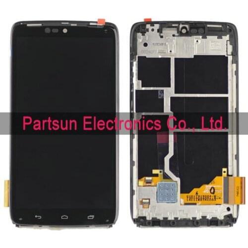For Motorola Droid turbo XT1254 LCD Display + Touch Screen Digitizer Assembly with frame Free Shipping