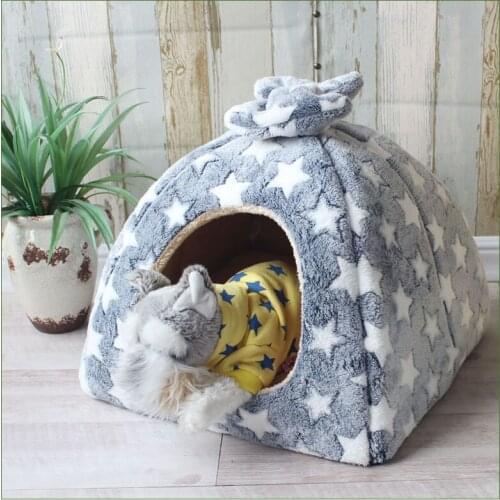 Dog House Cat House Pet House Small Medium-sized Dog House Teddy House Dog Bed Four Seasons Spring Autumn Winter Dual-use Yurt