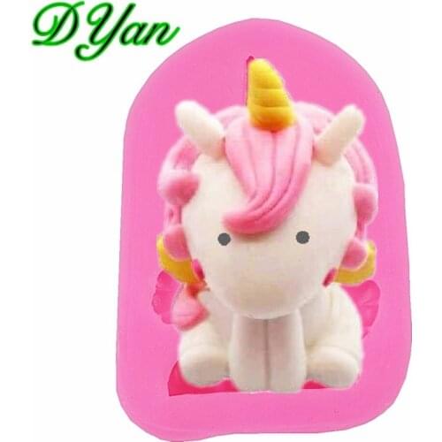 Unicorn Sitting Fondant Cake Silicone Mold Chocolate Mold DIY Kitchen Pastry Baking Decoration Tool A1715