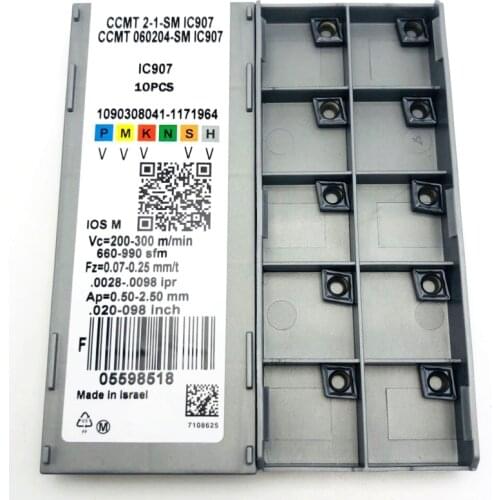 CCMT060204 SM IC907 Tungsten Carbide Tool Four Corner Carbide Insert CNC Machine Tools Milling Tool CCMT 060204 Lathe Tools
