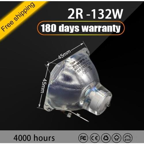 Jidacheng 6pcs Freeship 2R 120W Beam Lighting Lamp Source Philip 132W 2R Lamp Bulb