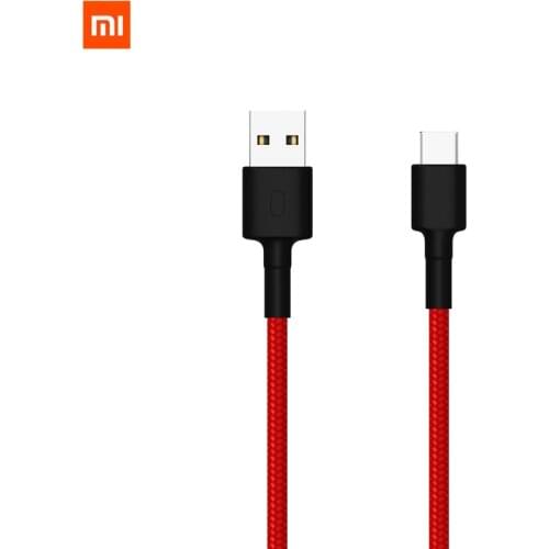 Xiaomi USB-C Type-C Fast Charging Cable with Metal Shell Connector Braided Wire 100CM Support Max QC3.0 3A For Smart Phone