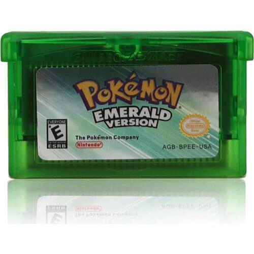 Video Game Cartridge Console Card 32 Bits Pokemon Emerald FireRed LeafGreen Ruby Sapphire /USA For GBA