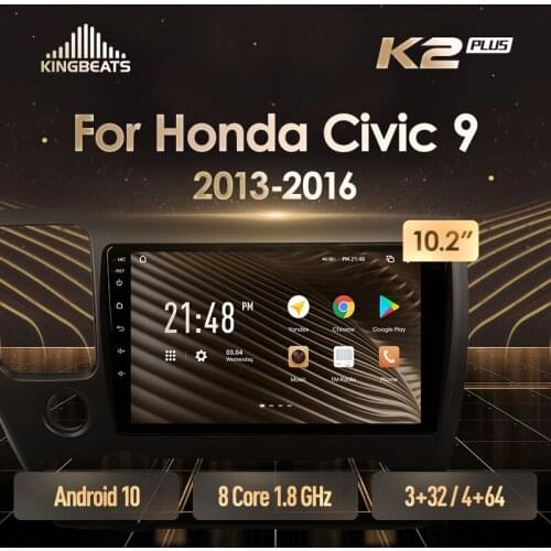 KingBeats Android Octa-Core head unit HU 4G in Dash Car Radio Multimedia Video Player Navigation GPS For Honda Civic 9 2013 - 2016 US EDITION no dvd 2 din Double Din Android Car Stereo 2din