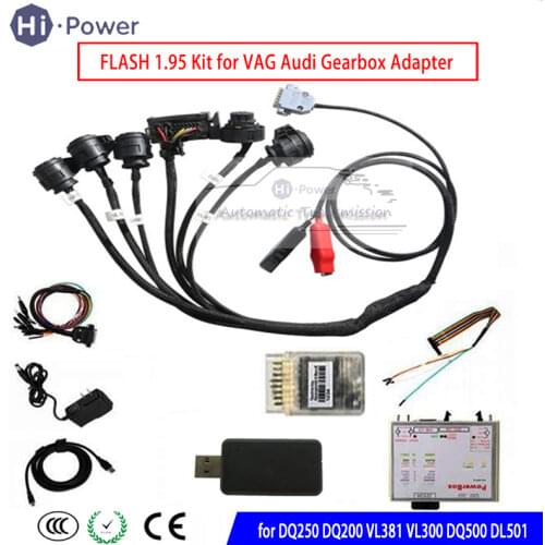 For DQ250 DQ200 VL381 VL300 DQ500 DL501 KTM FLASH 1.95 Programmer plus VAG Gearbox Adapter Read and Write