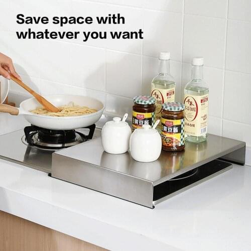 Stainless Steel Kitchen Shelf Household Microwave Oven Induction Cooker Oven Gas Stove Countertop Storage Rack