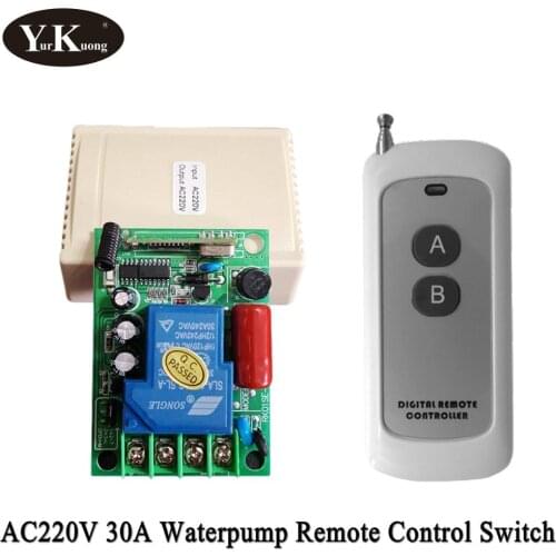 AC 220V Motor Waterpump Light lamp Bulb LED 30A Powerful Remote Control Switch Long Distance RF Wireless Switches Smart Home ASK