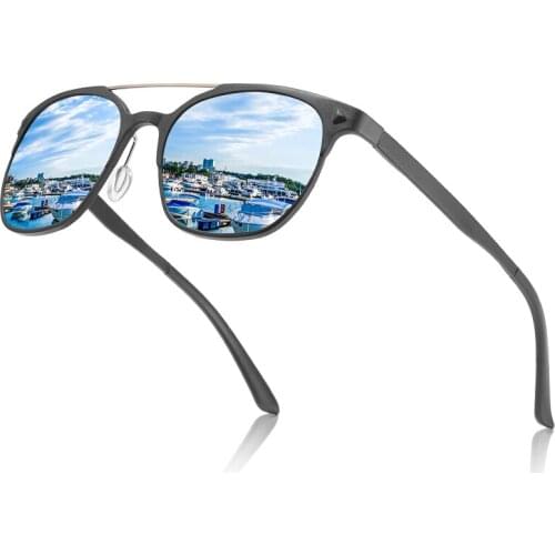 2020 New Design Aluminum Magnesium Sunglasses Men Polarized Square Driving Sun Glasses Fishing Male Eyewear Accessories for Men