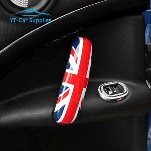 2 Pcs Automotive Interior Door Handle Sticker For BMW MINI Cooper R60 Countryman Car accessories styling decoration Modification