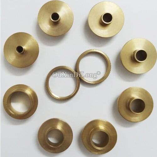 Brand New 10PCS Brass Router Template Bushing Guide Kit Set for Porter Cable Base Inlay Hinges