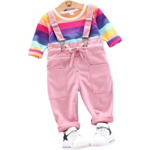 New Spring Autumn Baby Girls Clothes Suit Children Fashion Sports T-Shirt Pants 2Pcs/Sets Toddler Casual Costume Kids Tracksuits