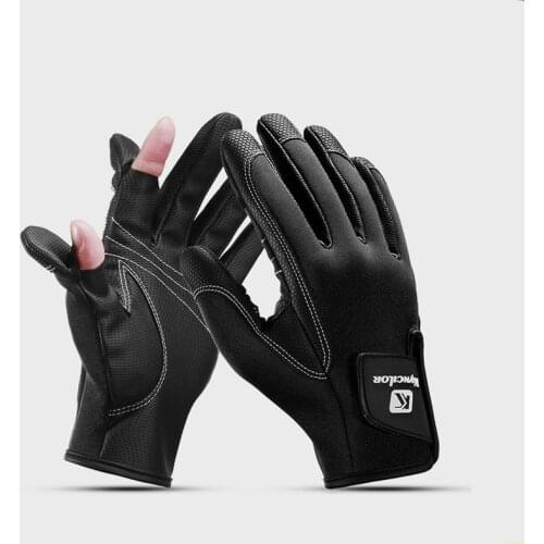 2021 New 3 Fingers Cut Outdoor Sport Hiking Gloves Winter Warm Fishing Gloves Cotton Waterproof Anti-Slip Durable Fishing Glove