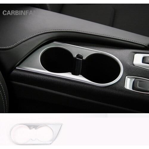 Front water Cup Holder Decoration Cover Trim ABS Car Styling Frame Sticker For Chevrolet Camaro 6th 2017 C1341