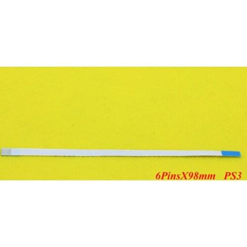 YX-191 1-100PCS Power Switch Flex Flat Cable 6Pin x 98mm for Sony PS3 Slim 4000 CECH-400X 250GB 500GB Console 6P 0.5 98 B