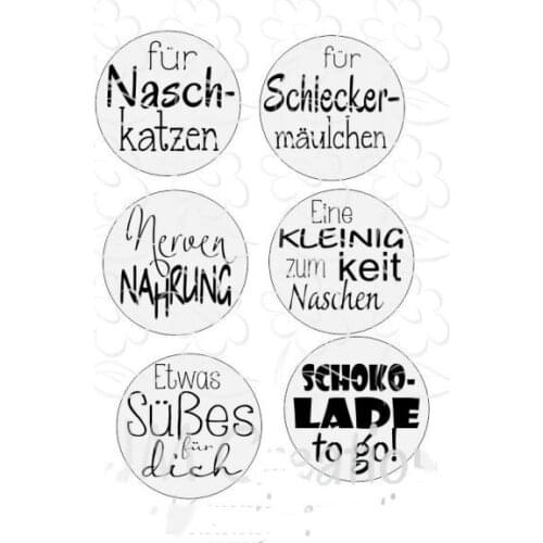 German stamp Clear Stamp for Scrapbooking Transparent Silicone Rubber DIY Photo Album Decor 1890