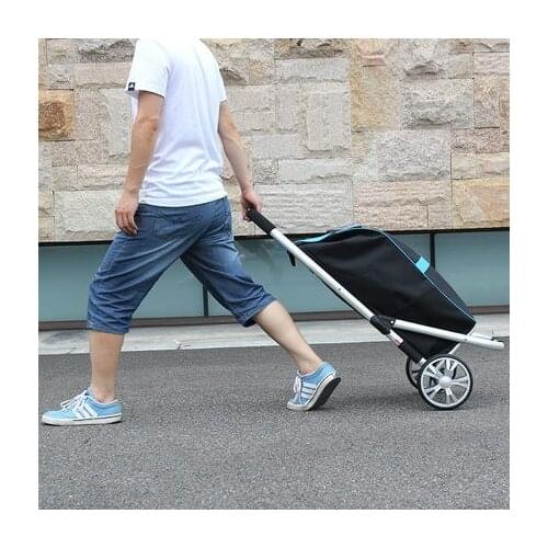 Shirt Shopping Cart Buy Trolley Trolley Folding Trolley Aluminum Alloy Portable Trolley Baggage Trailer