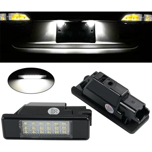 LED License Number Plate Light For Citroen Picasso C3 C4 C5 C6 For Peugeot 106 FL 1007 207 307 308 3008 406 407 508 Plate Bulbs