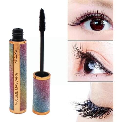 Starry Sky Lengthening Mascara Thick curls Waterproof Eyelashes smudging Mascara Dry no Black Long-wearing Fast A0A9