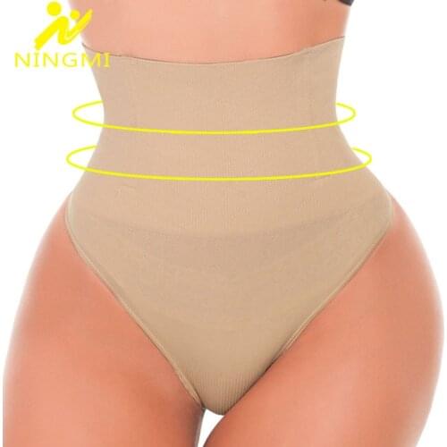 NINGMI Sexy Butt Lifter Waist Trainer Slimming Underwear for Women Body Shaper Belt Tummy Control Panties Thong Brief Shapewears