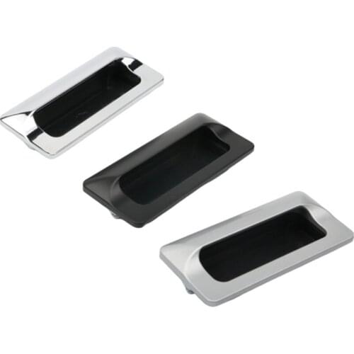 Embedded Zinc Alloy Chromium-plated Invisible Handle Embedded Portable Cabinet Handle nylon plastic