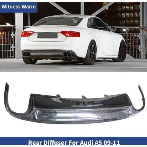 Carbon Fiber Rear Lip Diffuser Spoiler for Audi A5 S5 style 2009-2011 rear Diffuser Bumper Guard Car Styling