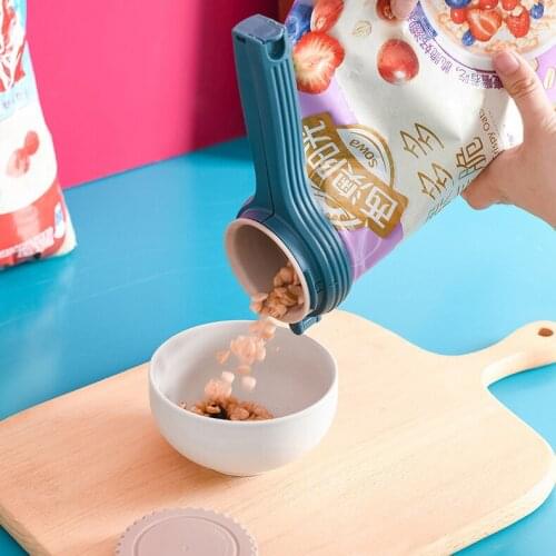 Seal Pour Food Storage Bag Clip Plastic Sealer Snack Sealing Clip Keeping Fresh Sealer Clamp Food Saver Travel Kitchen Tools