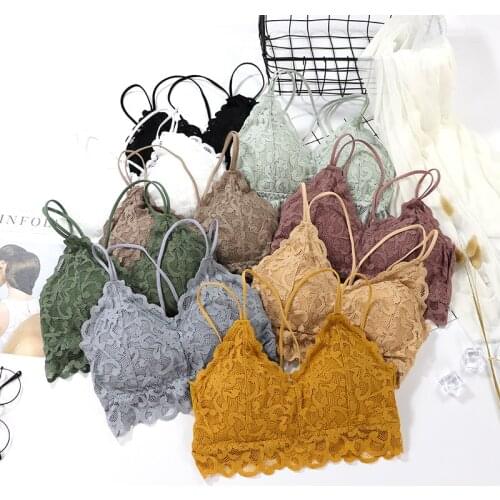 Women Sexy Bra Lace Top Women Sports Bra Tube Top Brassiere Girl Sports Tank Up Female Underwear Sexy Lingerie Corset Crop Top