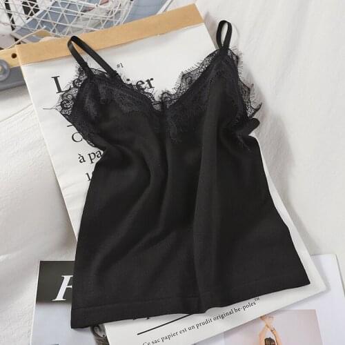 Winter Women Underwear Tops Silky Adjustable Straps Satin Laced Up Crop Tank Top For Women Sexy Crop Tops 2020 Summer Cloth