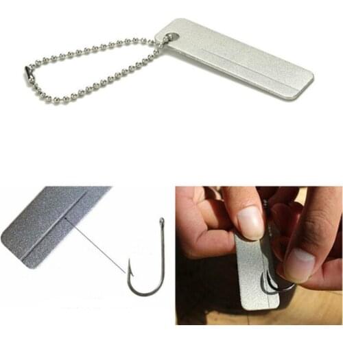 1 Piece of Mini Fishing Fly Hook Sharpener Outdoor Utensils Tableware Sharpener and Refractory Fishing Hook Sharpener
