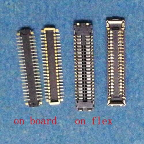 10pcs 40pin LCD Display Screen Flex Cable Plug Port For One Plus OnePlus 5T 1+5T A5010 Logic Board FPC Connector On MotherBoard