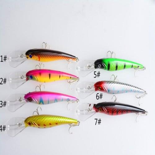 10pcs/lot MI085-7 Shanghai HENGJIA plastic bionic bait fishing tackle 16.5cm Lu Yaer multicolor 27.9g