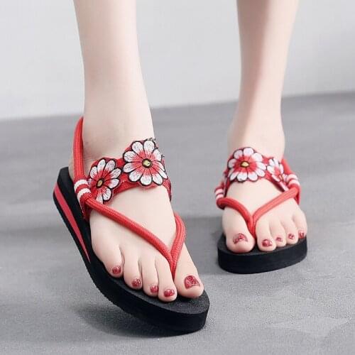 2020 Women Sandals Summer Beach Flats Flip Casual Shoes Woman Gladiator Simple Sandalias Mujer Sapato Feminine Plus Size 35-44