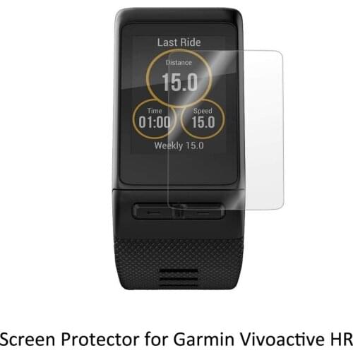 3* Clear LCD PET Shield Film Screen Protector Cover for Garmin Vivoactive HR