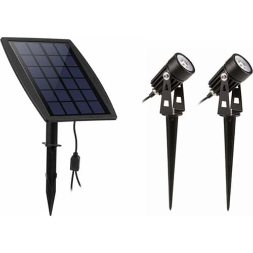 3W LED Landscape Solar lamp Waterproof Outdoor Solar Spotlight for Backyard Driveway Patio Gardens Lawn