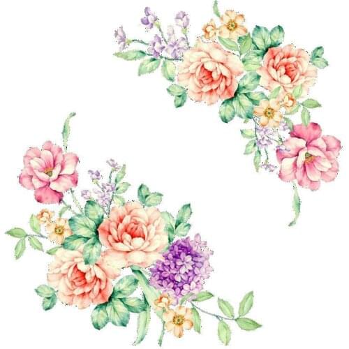 3D Wall Stickers Colorful Multicolor Flowers Peony Fridge Decorations Home Decor For Living Room House Bedroom High Quality 2021