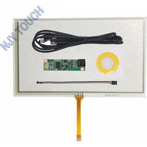 6.2inch 4 Wire Resistive 154x92mm Touch Screen Panel Digitizer with USB Controller kit