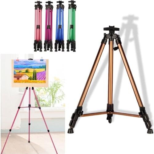 Aluminum Alloy Easel Small Hand-cranked Portable And Height-adjustable Tripod